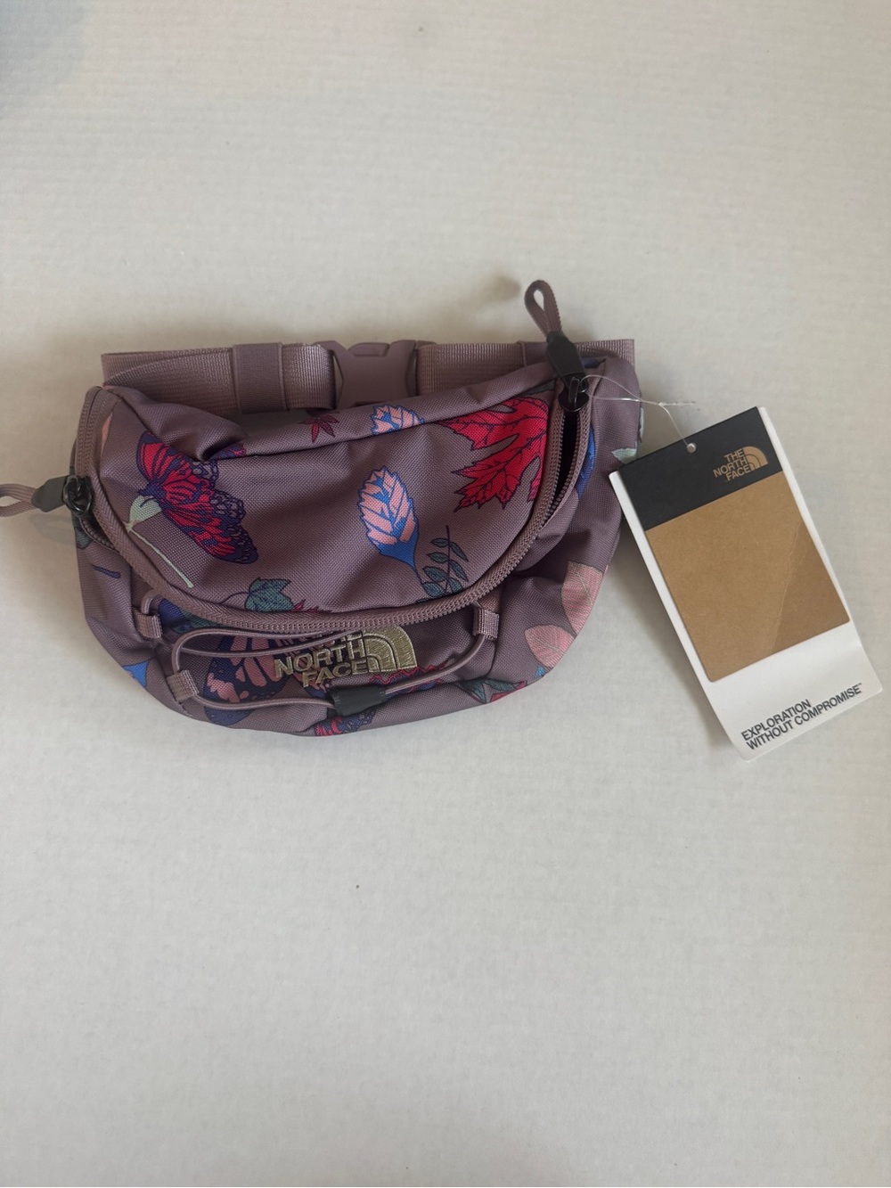 The North Face Light Purple Floral Waist Pack
